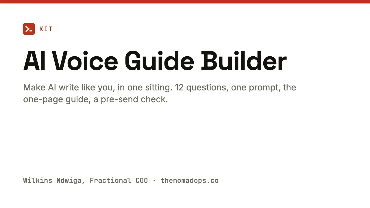 AI Voice Guide Builder cover